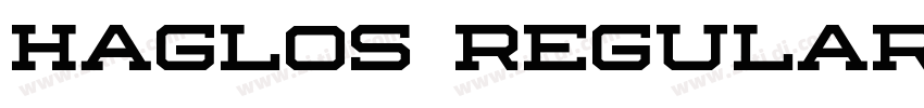 haglos regular字体转换